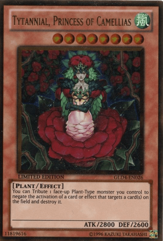 Tytannial, Princess of Camellias [GLD4-EN026] Gold Rare - Josh's Cards