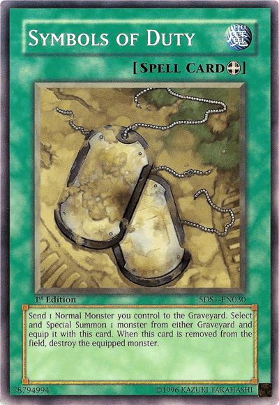 Symbols of Duty [5DS1-EN030] Common - Josh's Cards
