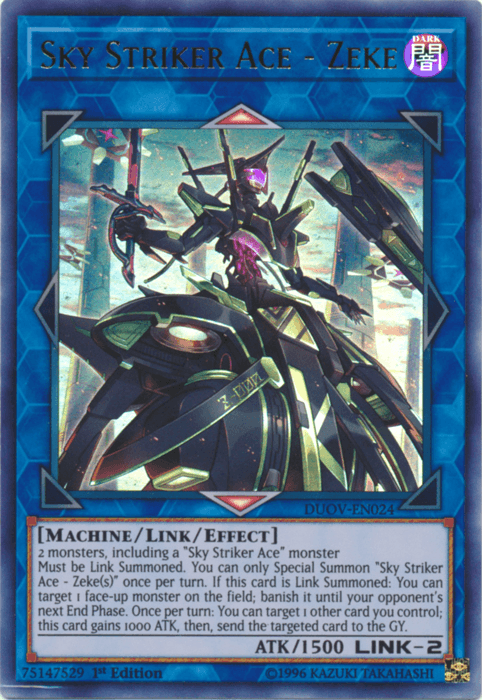 Sky Striker Ace - Zeke [DUOV-EN024] Ultra Rare - Josh's Cards