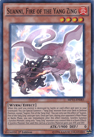 Suanni, Fire of the Yang Zing [MP15-EN083] Super Rare - Josh's Cards