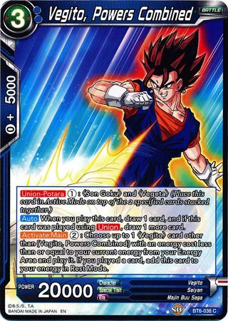 Vegito, Powers Combined (BT6-036) [Destroyer Kings] Parallel Foil