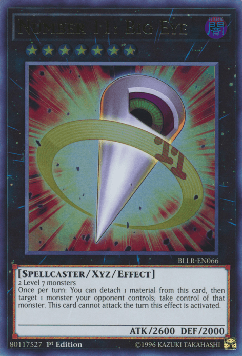 Number 11: Big Eye [BLLR-EN066] Ultra Rare - Josh's Cards