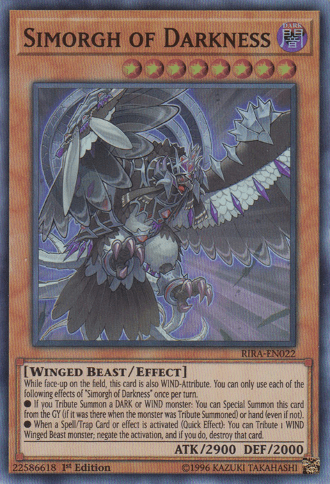 Simorgh of Darkness [RIRA-EN022] Super Rare - Josh's Cards