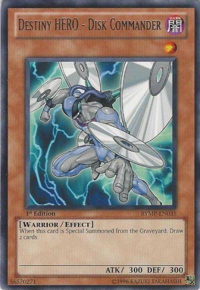 Destiny HERO - Disk Commander [RYMP-EN035] Rare - Josh's Cards