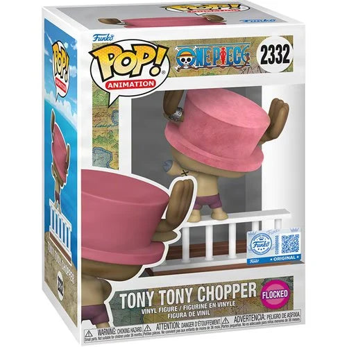 One Piece Straw Hat Pirates Tony Tony Chopper Flocked Funko Pop! Vinyl Figure #2332