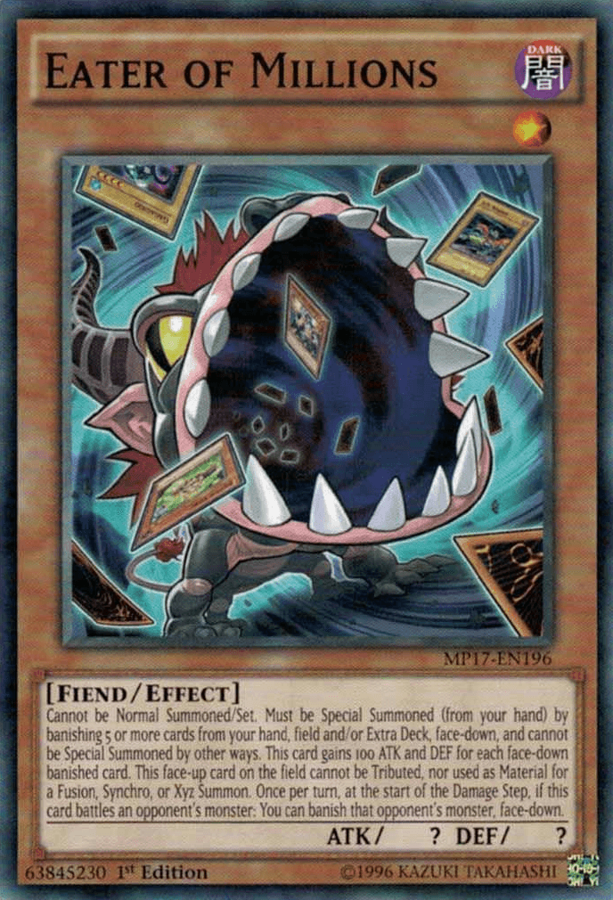Eater of Millions [MP17-EN196] Common - Josh's Cards