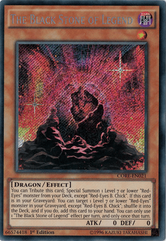 The Black Stone of Legend [CORE-EN021] Secret Rare - Josh's Cards