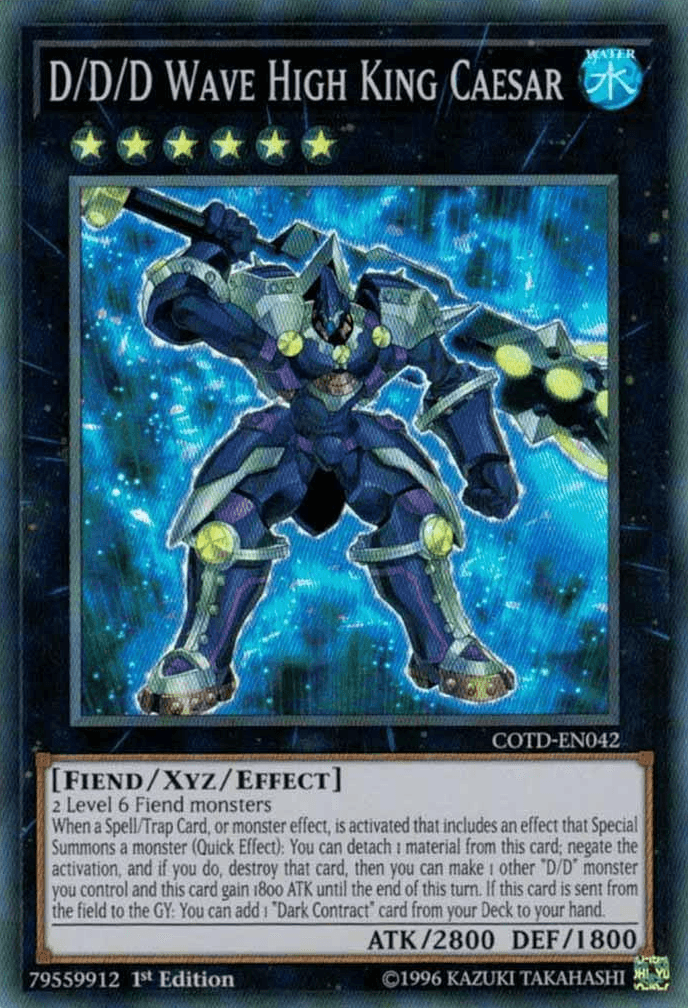D/D/D Wave High King Caesar [COTD-EN042] Super Rare - Josh's Cards