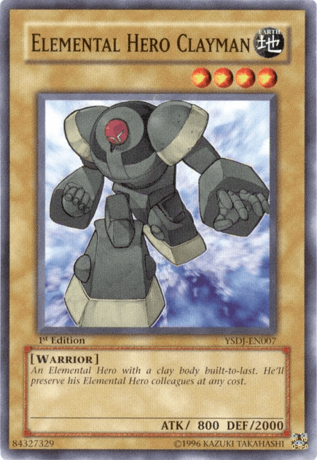 Elemental HERO Clayman [YSDJ-EN007] Common - Josh's Cards