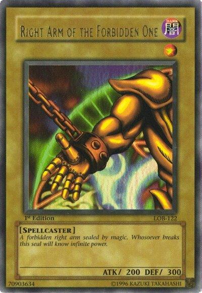 Right Arm of the Forbidden One [LOB-122] Ultra Rare - Josh's Cards