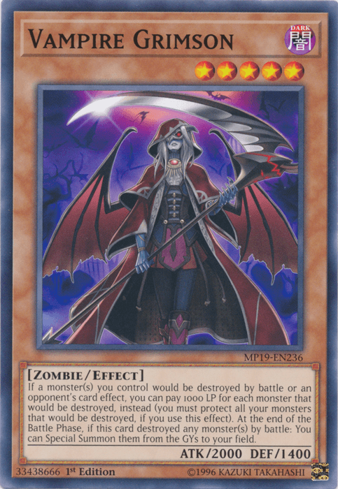 Vampire Grimson [MP19-EN236] Common - Josh's Cards