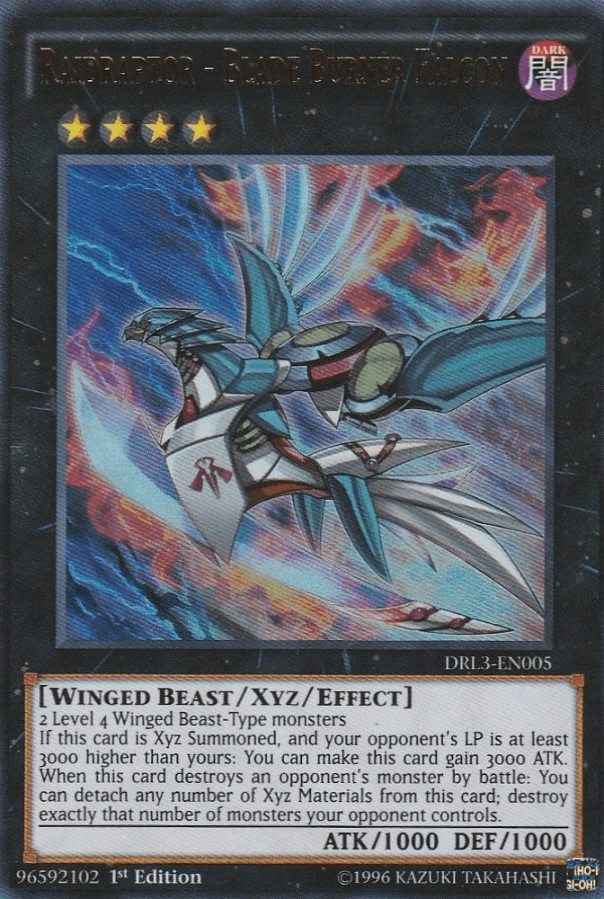 Raidraptor - Blade Burner Falcon [DRL3-EN005] Ultra Rare - Josh's Cards