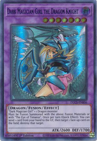 Dark Magician Girl the Dragon Knight (Alternate Art) (Green) [DLCS-EN006] Ultra Rare - Josh's Cards