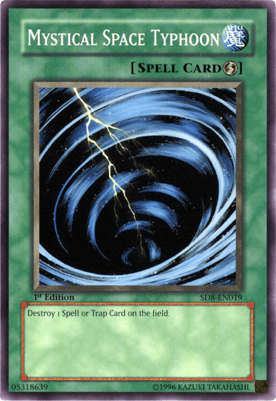 Mystical Space Typhoon [SD8-EN019] Common - Josh's Cards