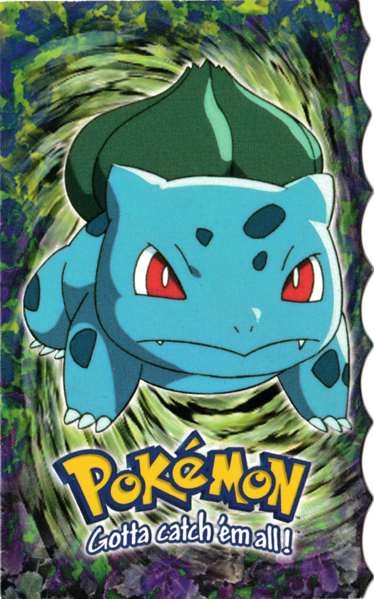 Bulbasaur Die-cut (1) [Topps Pokemon the First Movie (Second Print)]