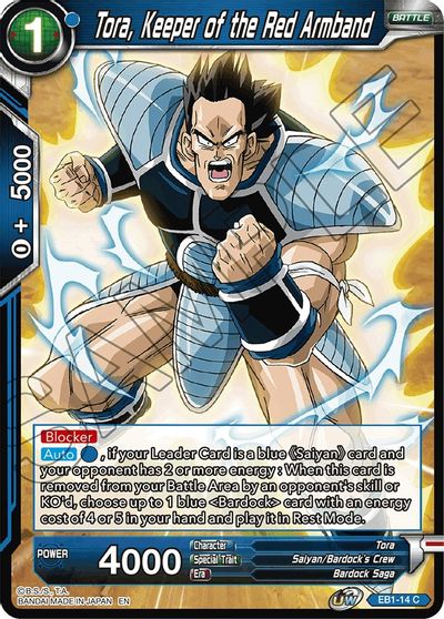 Tora, Keeper of the Red Armband (EB1-014) [Battle Evolution Booster] Parallel Foil