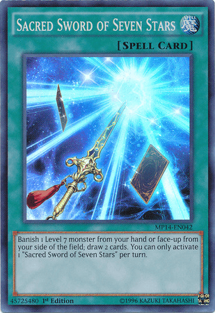 Sacred Sword of Seven Stars [MP14-EN042] Super Rare - Josh's Cards