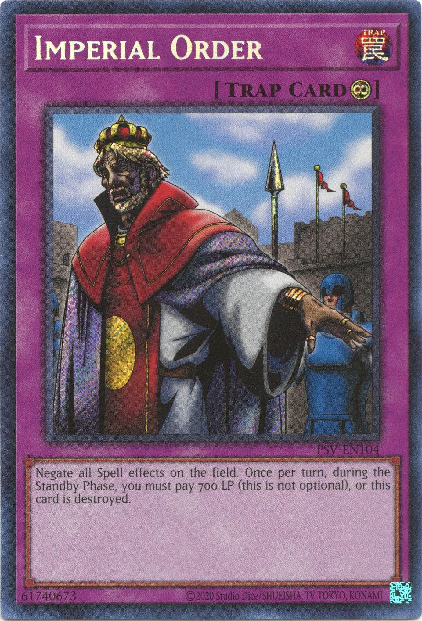 Imperial Order (25th Anniversary) [PSV-EN104] Secret Rare - Josh's Cards
