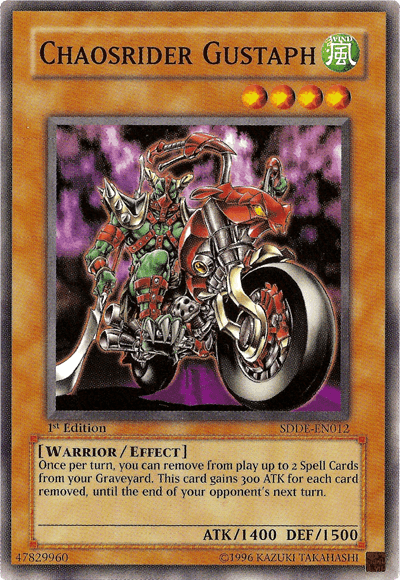 Chaosrider Gustaph [SDDE-EN012] Common - Josh's Cards