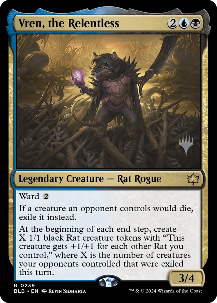 Vren, the Relentless (PPBLB-239) - Bloomburrow Promos Foil