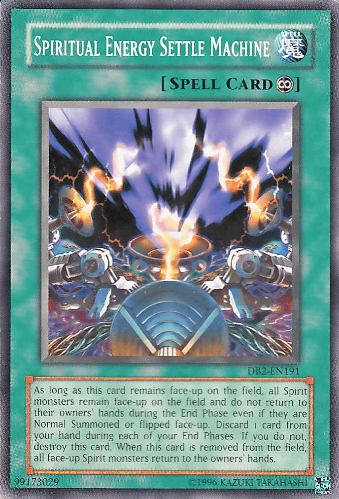 Spiritual Energy Settle Machine [DB2-EN191] Common - Josh's Cards