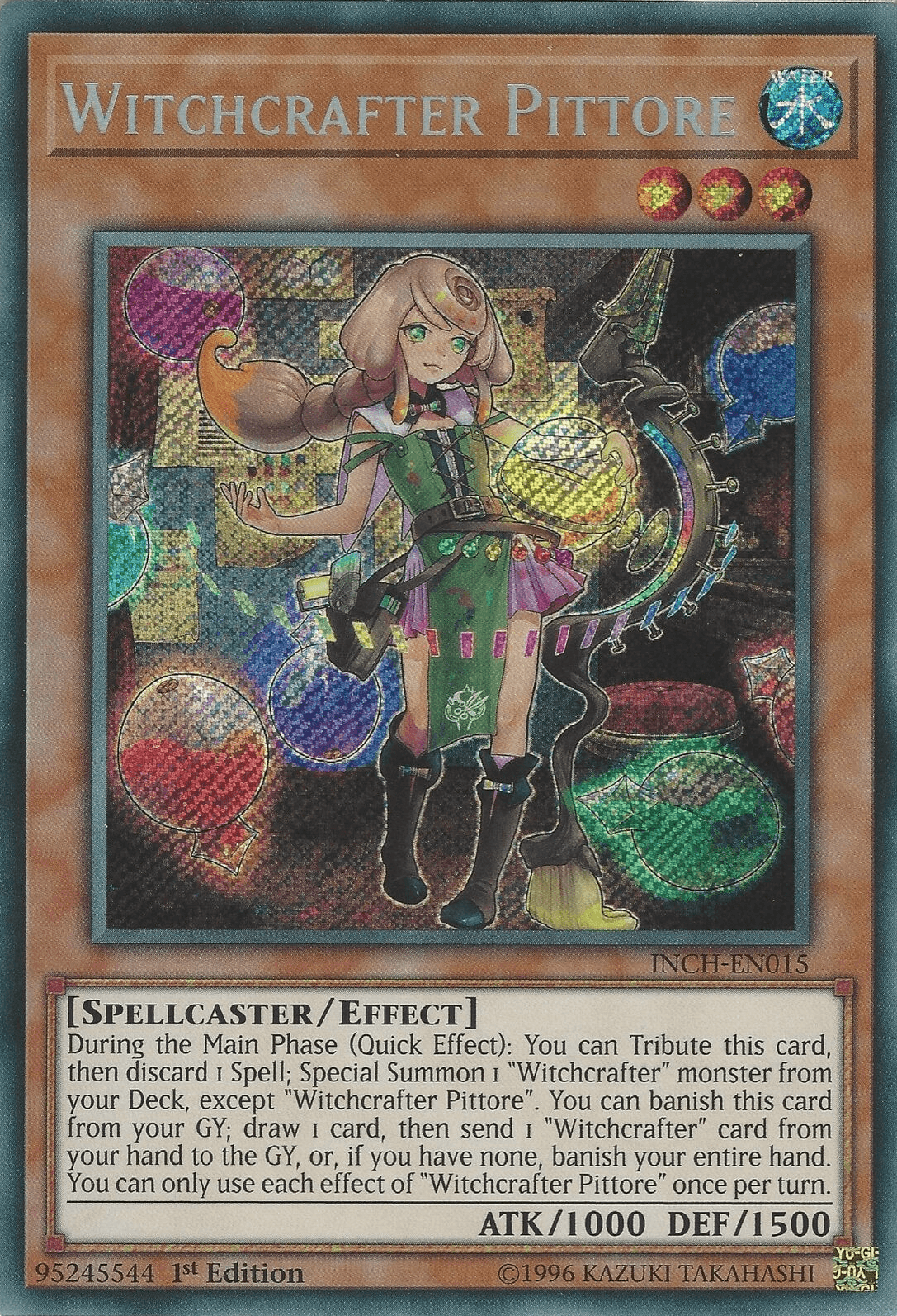 Witchcrafter Pittore [INCH-EN015] Secret Rare - Josh's Cards