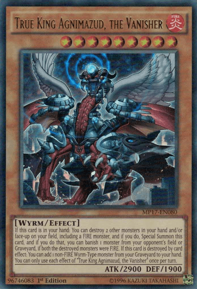 True King Agnimazud, the Vanisher [MP17-EN080] Ultra Rare - Josh's Cards