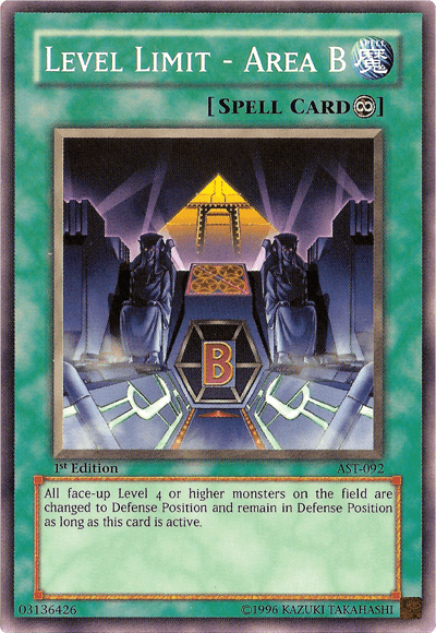 Level Limit - Area B [AST-092] Common - Josh's Cards