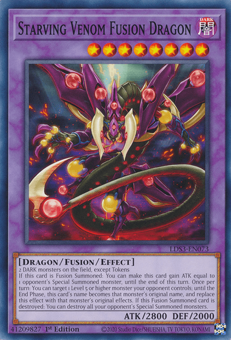 Starving Venom Fusion Dragon [LDS3-EN073] Common - Josh's Cards