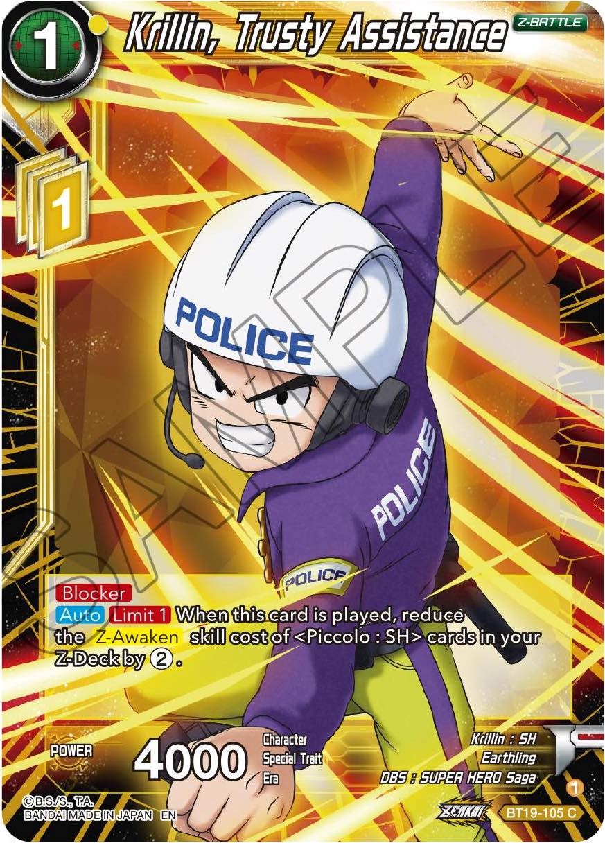 Krillin, Trusty Assistance (BT19-105) [Fighter's Ambition] Parallel Foil