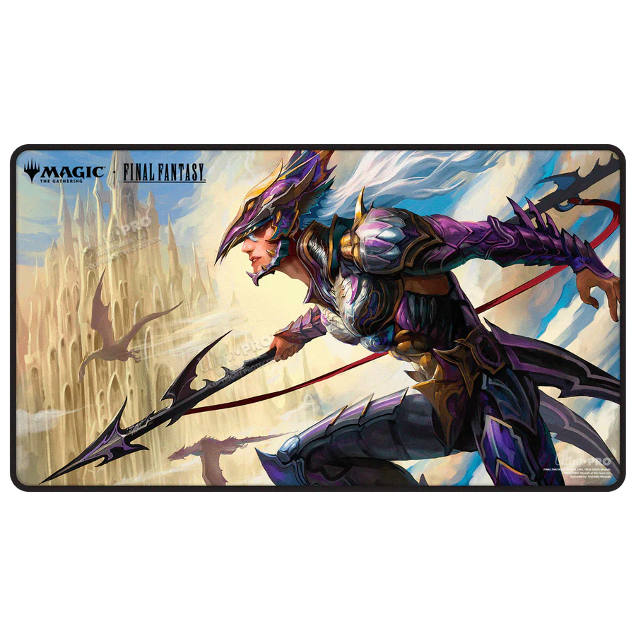 Ultra PRO Magic: The Gathering - Black Stitched Playmat - Final Fantasy (Kain, Traitorous Dragoon)