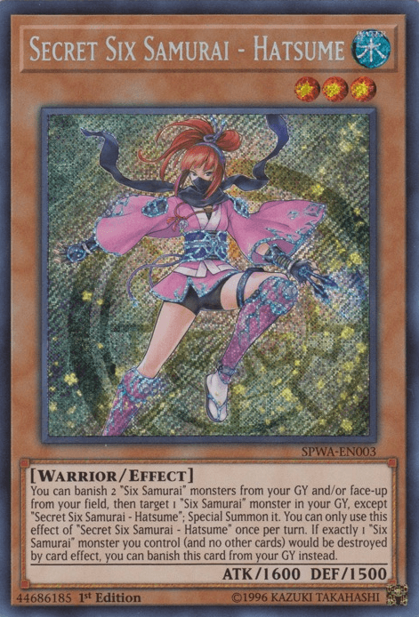 Secret Six Samurai - Hatsume [SPWA-EN003] Secret Rare - Josh's Cards