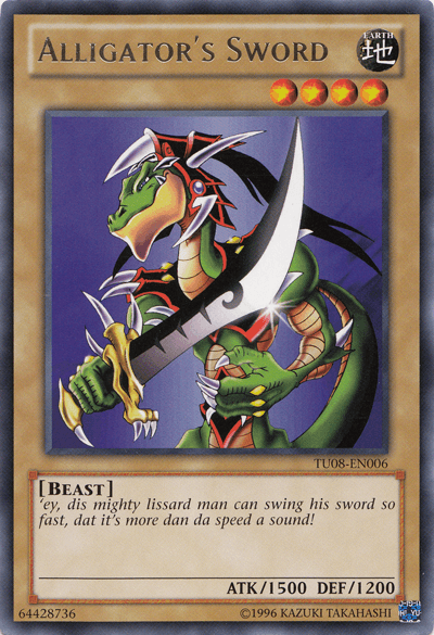 Alligator's Sword [TU08-EN006] Rare - Josh's Cards