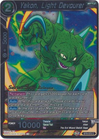 Yakon, Light Devourer (BT9-072) [Universal Onslaught Prerelease Promos] Parallel Foil