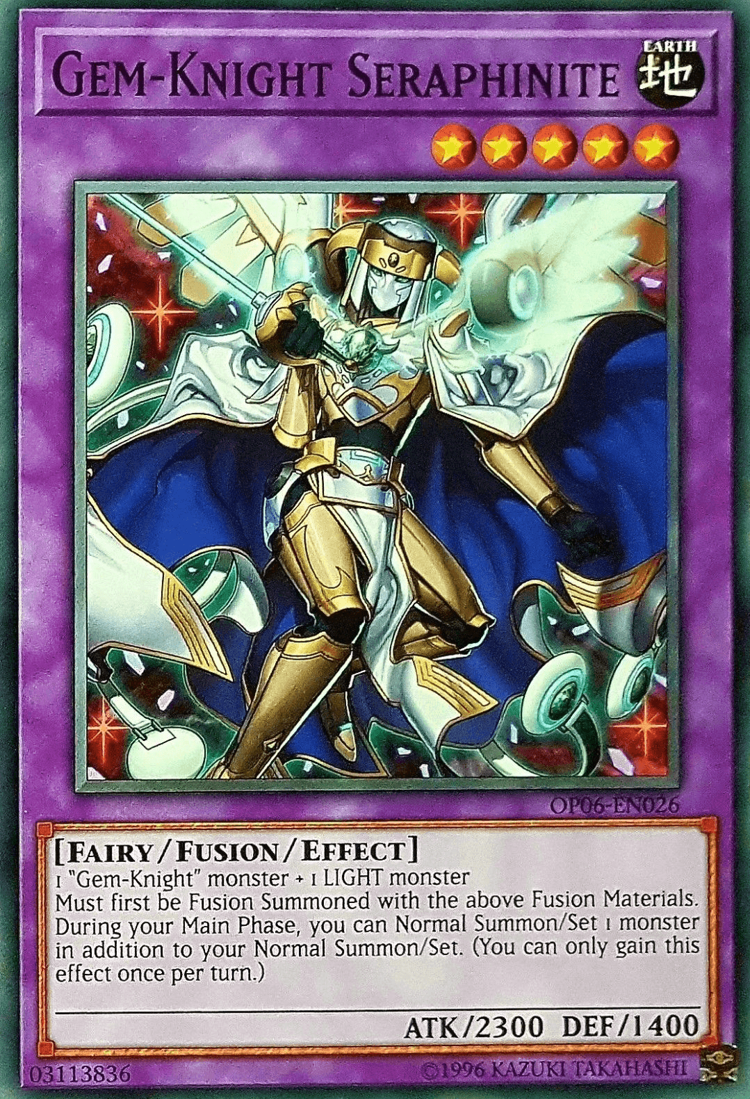 Gem-Knight Seraphinite [OP06-EN026] Common - Josh's Cards