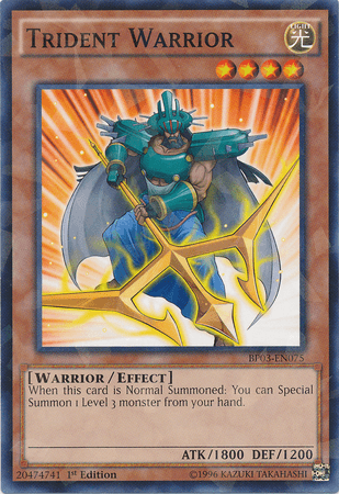 Trident Warrior [BP03-EN075] Shatterfoil Rare - Josh's Cards