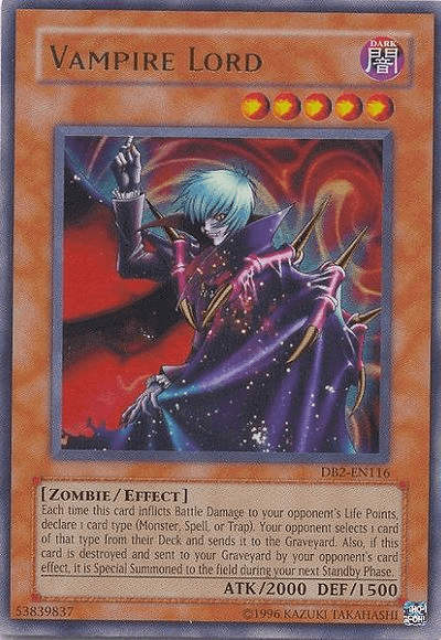 Vampire Lord [DB2-EN116] Ultra Rare - Josh's Cards