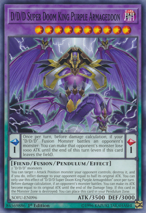 D/D/D Super Doom King Purple Armageddon [SOFU-EN096] Common - Josh's Cards