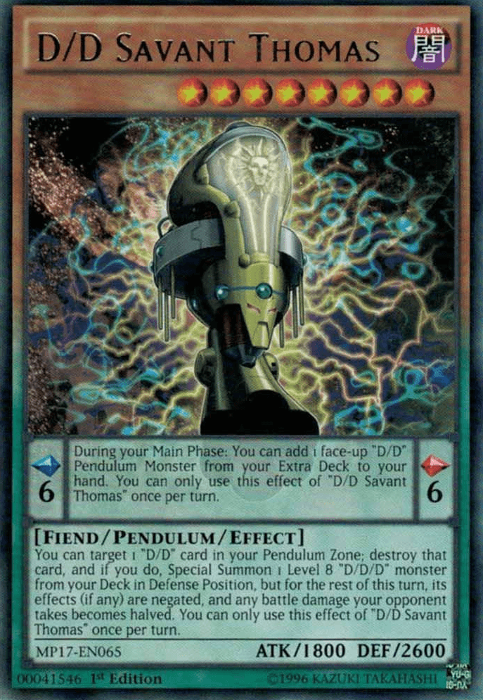 D/D Savant Thomas [MP17-EN065] Rare - Josh's Cards