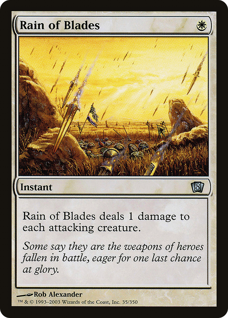 Rain of Blades [Eighth Edition] Foil