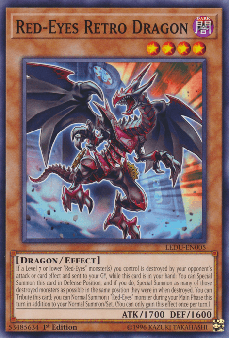 Red-Eyes Retro Dragon [LEDU-EN005] Common - Josh's Cards