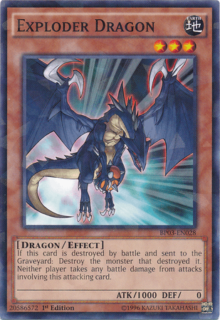 Exploder Dragon [BP03-EN028] Shatterfoil Rare - Josh's Cards