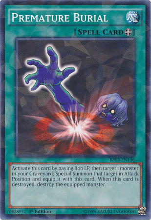 Premature Burial [BP03-EN136] Shatterfoil Rare - Josh's Cards