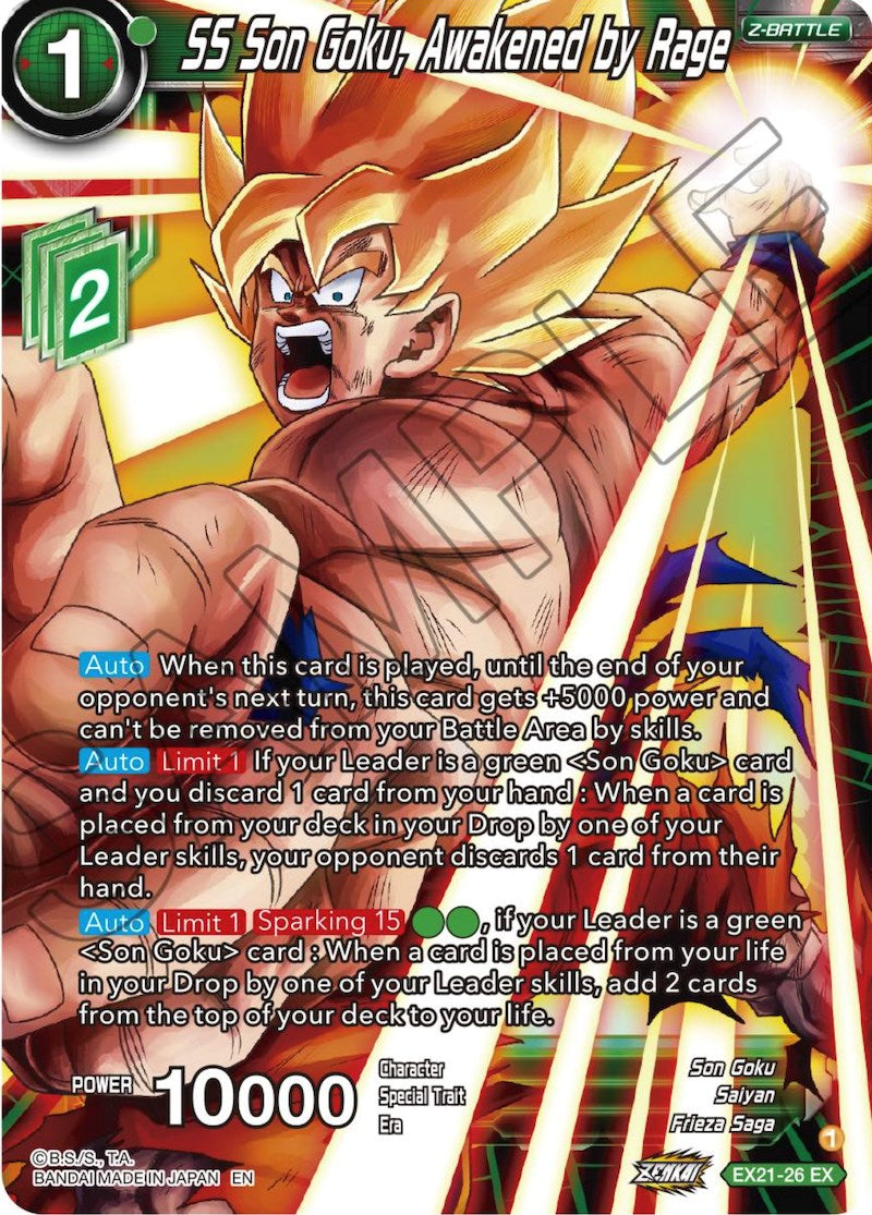 SS Son Goku, Awakened by Rage (EX21-26) [5th Anniversary Set] Parallel Foil
