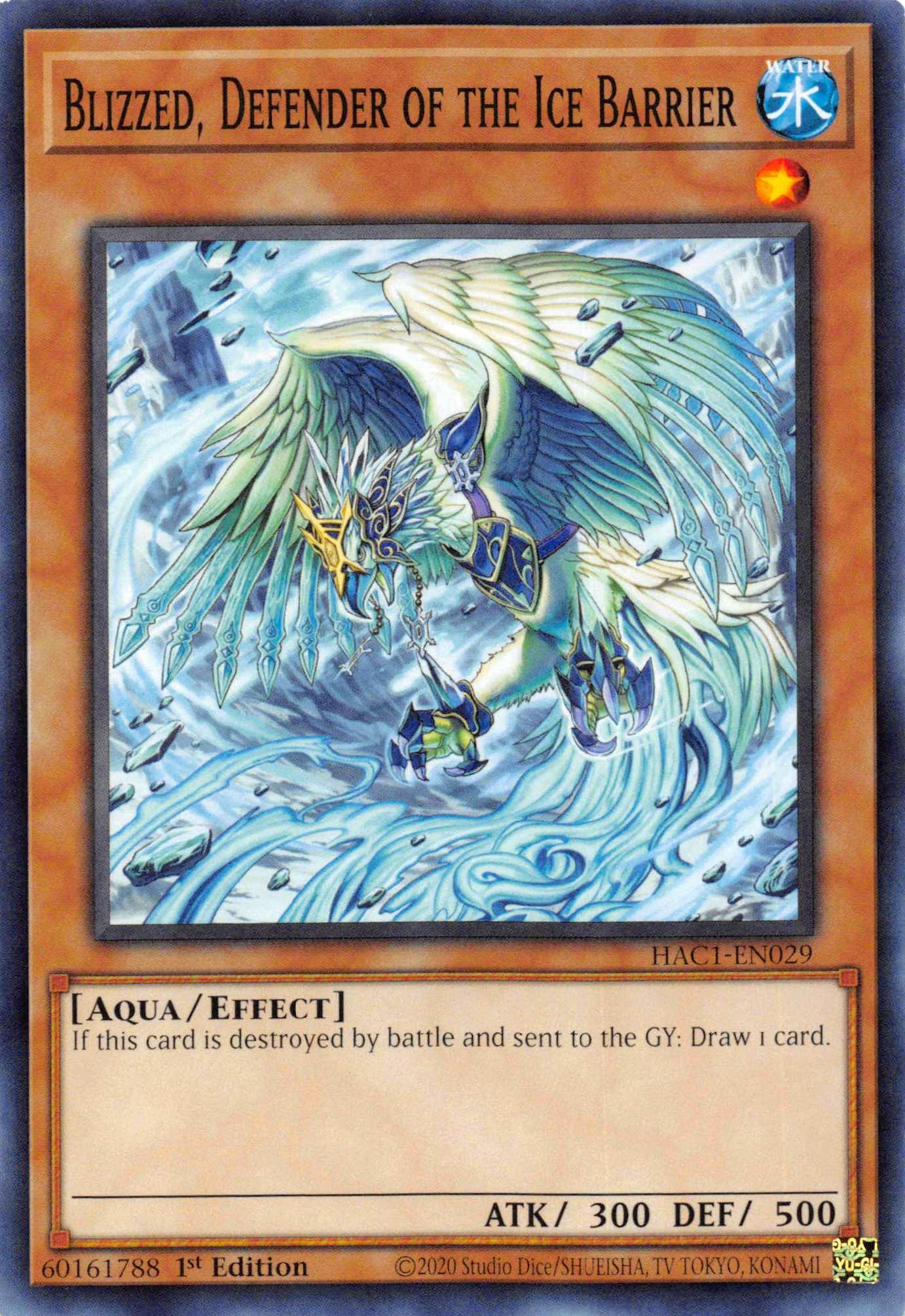 Blizzed, Defender of the Ice Barrier [HAC1-EN029] Common - Josh's Cards