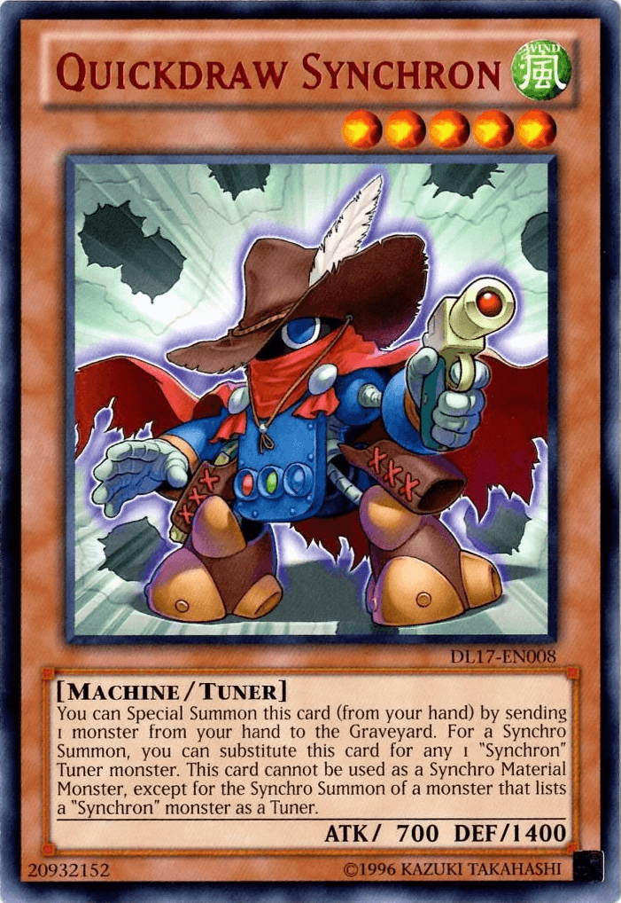 Quickdraw Synchron (Red) [DL17-EN008] Rare - Josh's Cards