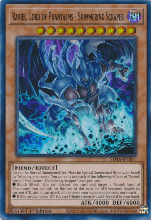 Raviel, Lord of Phantasms - Shimmering Scraper [SDSA-EN001] Ultra Rare - Josh's Cards