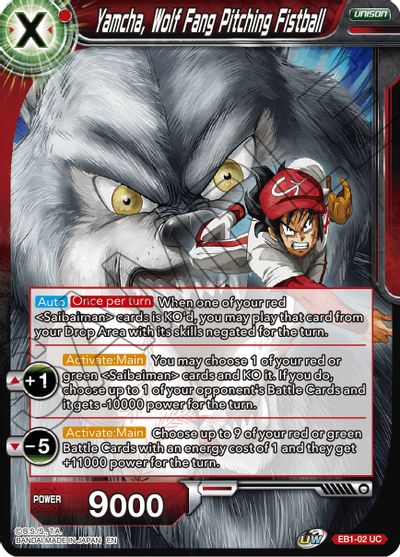 Yamcha, Wolf Fang Pitching Fistball (EB1-002) [Battle Evolution Booster] Parallel Foil