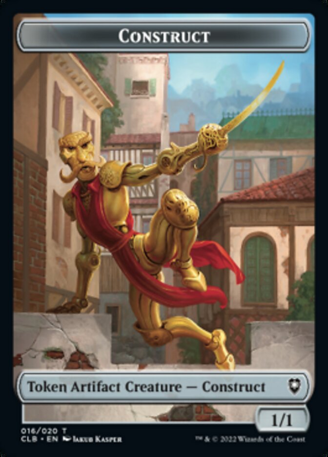 Treasure // Construct Double-Sided Token [Commander Legends: Battle for Baldur's Gate Tokens] Foil