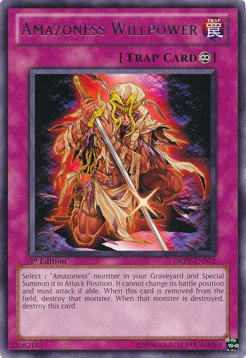 Amazoness Willpower [DREV-EN072] Rare - Josh's Cards
